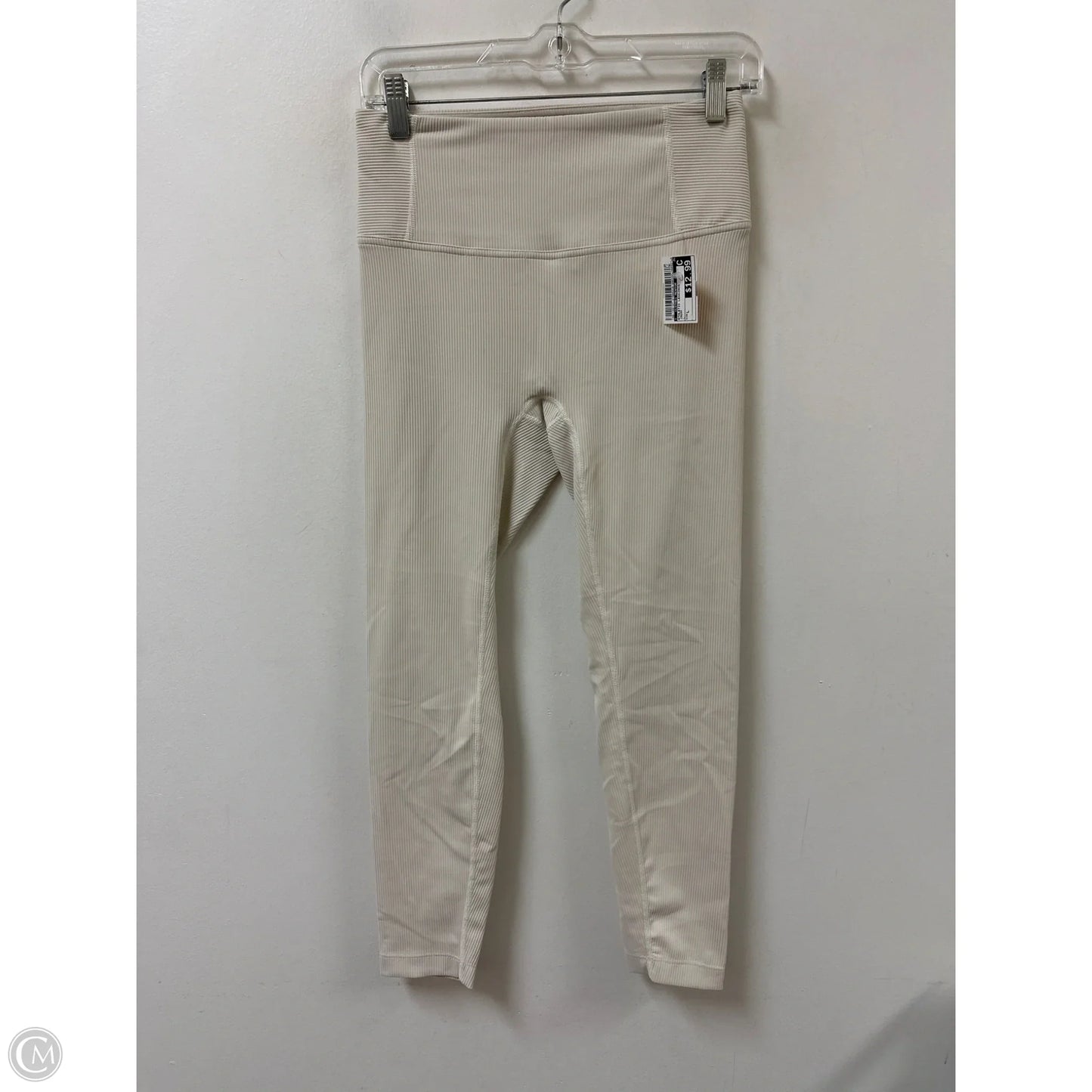 Athletic Leggings By Clothes Mentor In Cream, Size: L