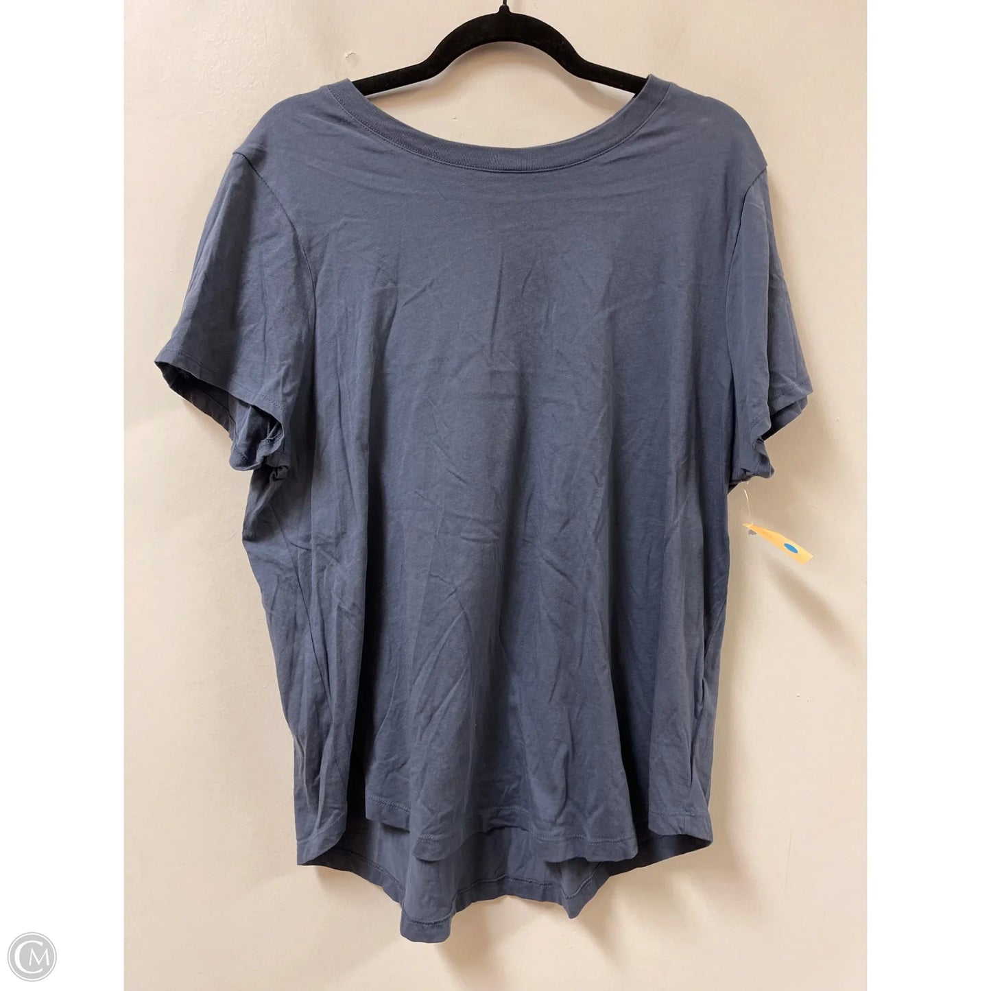 Top Short Sleeve By Madewell In Blue, Size: 1x