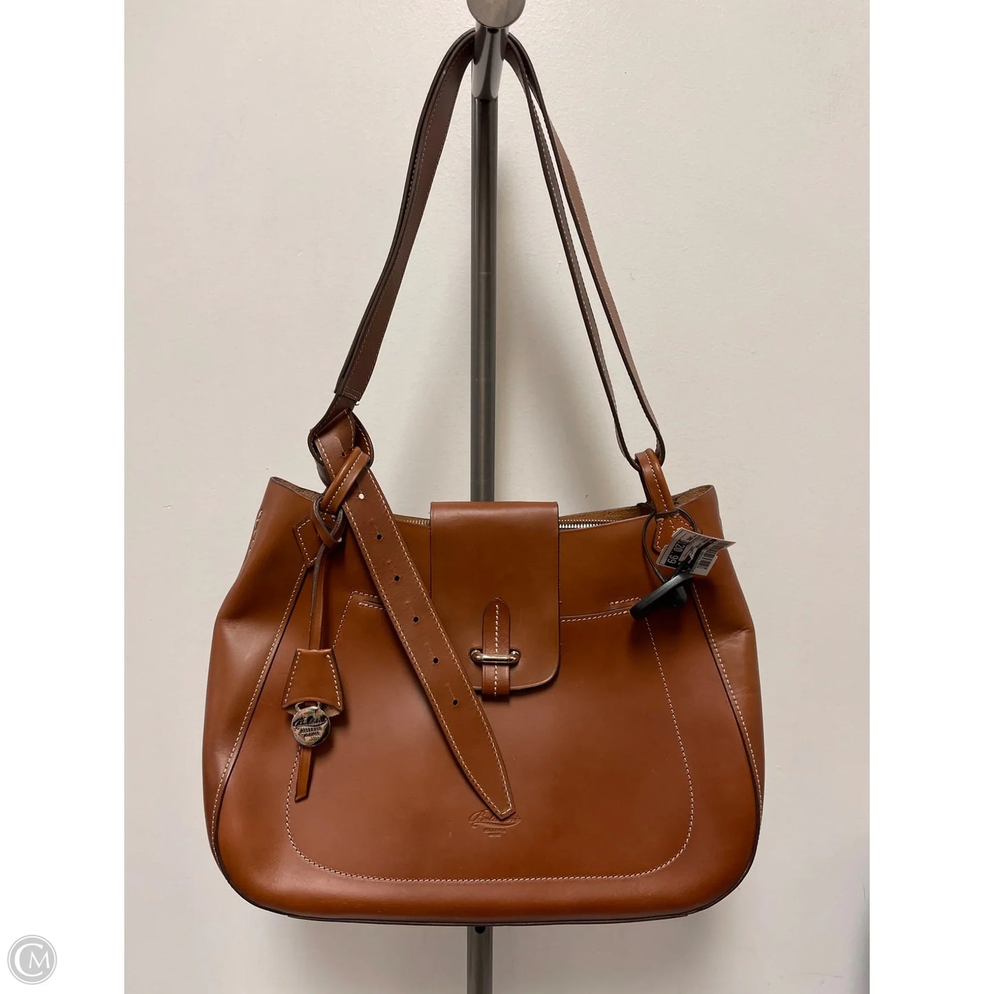Handbag Leather By Cma, Size: Large