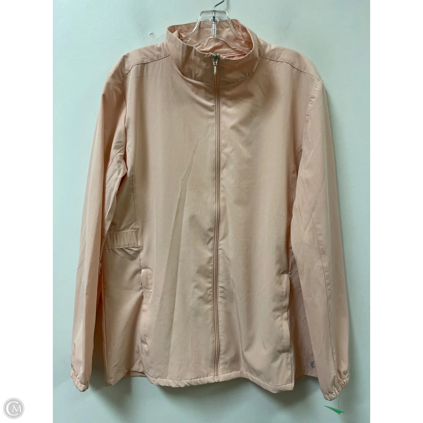 Jacket Windbreaker By Hang Ten In Pink, Size: L