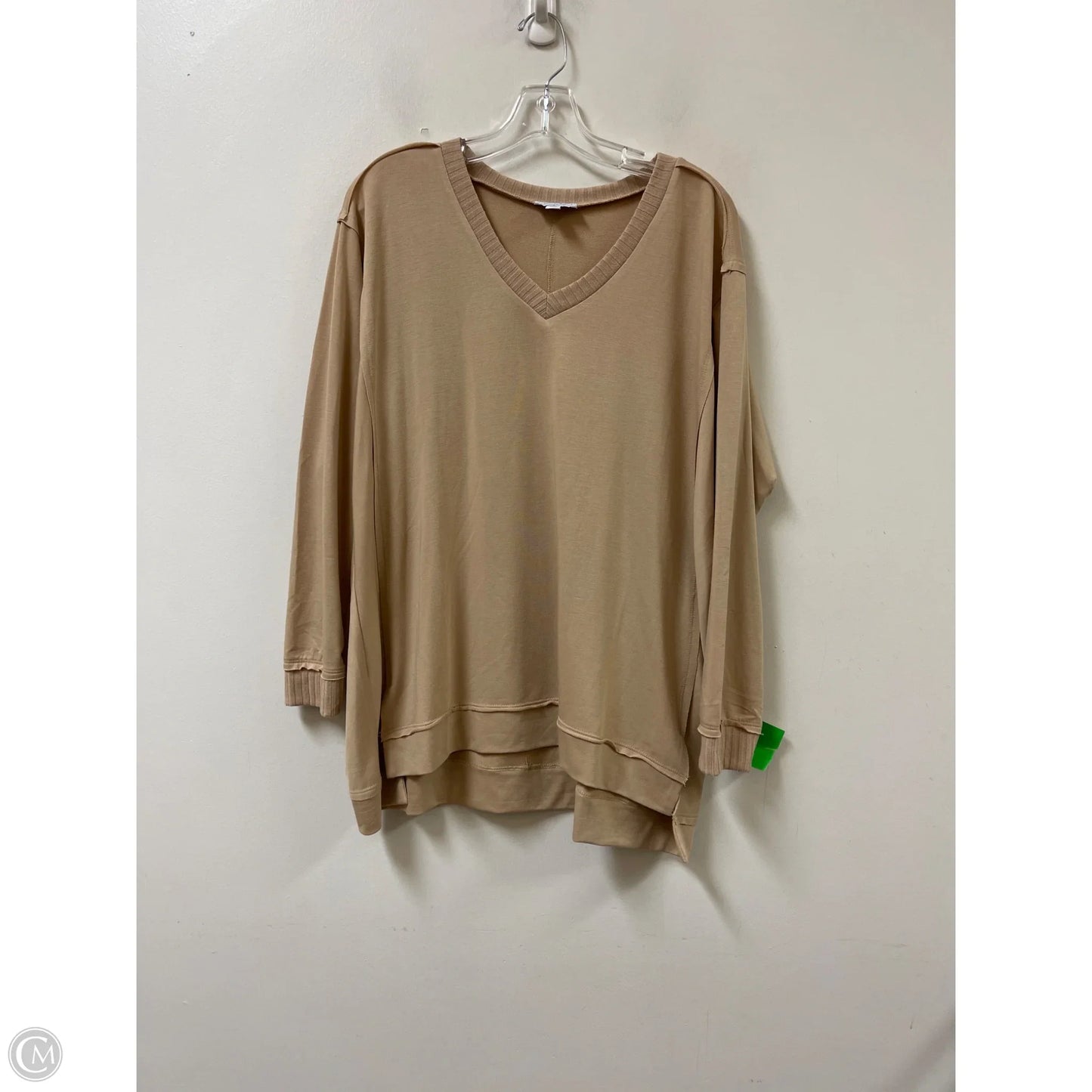 Top Long Sleeve By Mudpie In Brown, Size: M