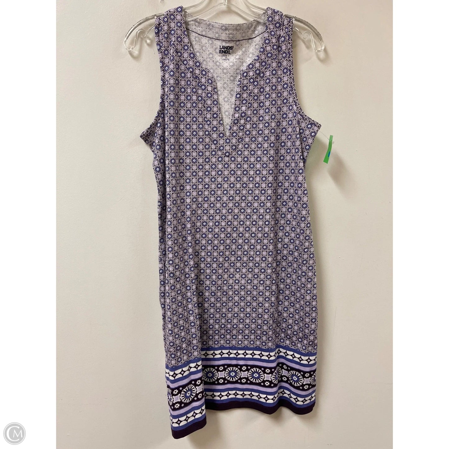 Dress Casual Midi By Lands End In Purple, Size: S