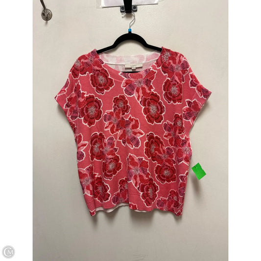 Sweater By Loft In Pink, Size: Xl