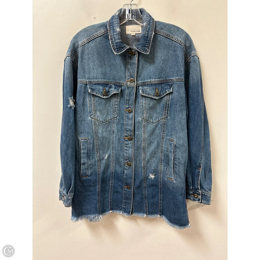 Jacket Denim By Sneak Peek In Blue Denim, Size: S