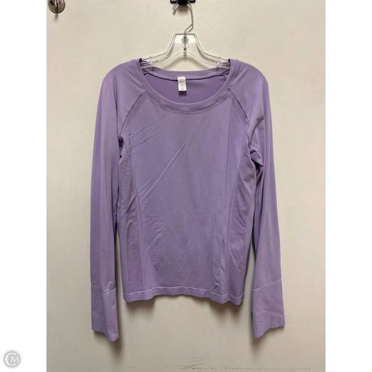 Athletic Top Long Sleeve Collar By Clothes Mentor In Purple, Size: Xl