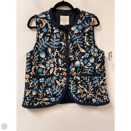 Vest Puffer & Quilted By Bagatelle In Blue, Size: M