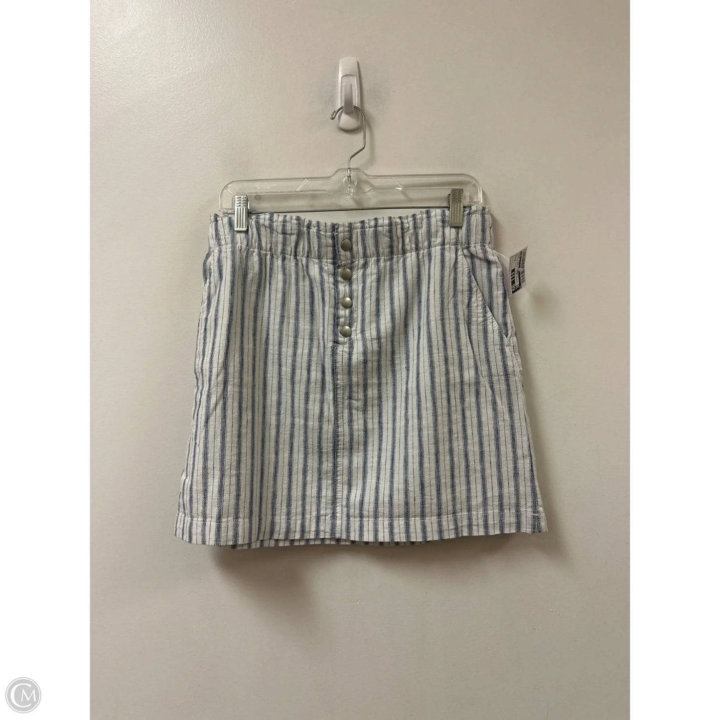 Skirt Mini & Short By Loft In Blue & White, Size: 6