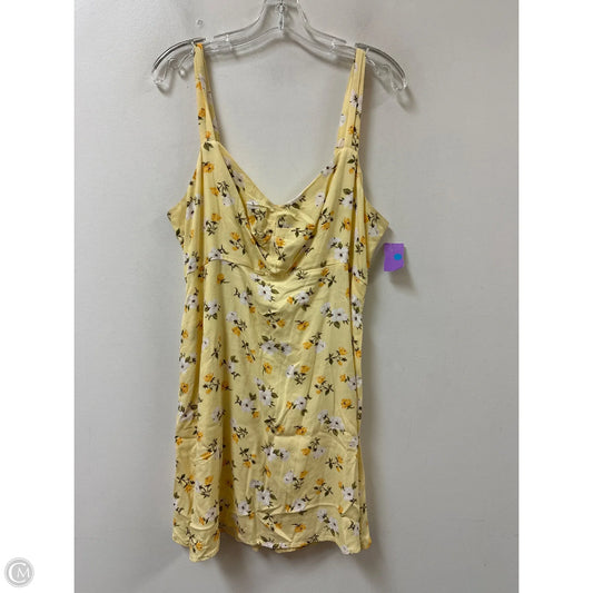 Dress Casual Midi By Old Navy In Yellow, Size: L