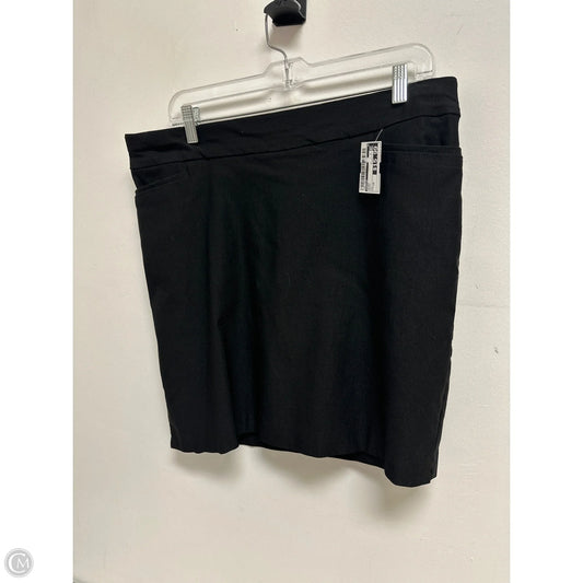 Skort By Chicos In Black, Size: 14