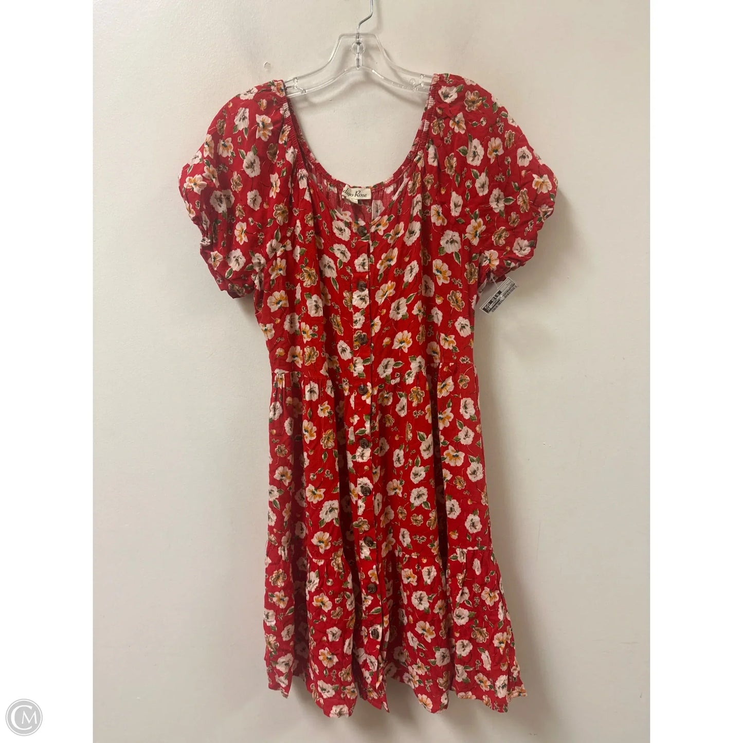 Dress Casual Short By Indigo Rose In Red, Size: L