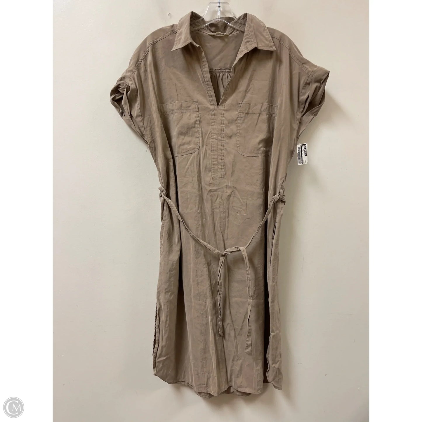 Dress Casual Midi By Max Studio In Tan, Size: L