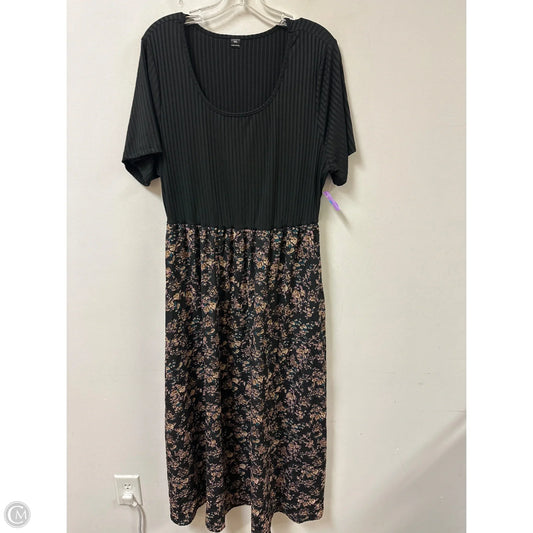 Dress Casual Maxi By Clothes Mentor In Black, Size: 3x
