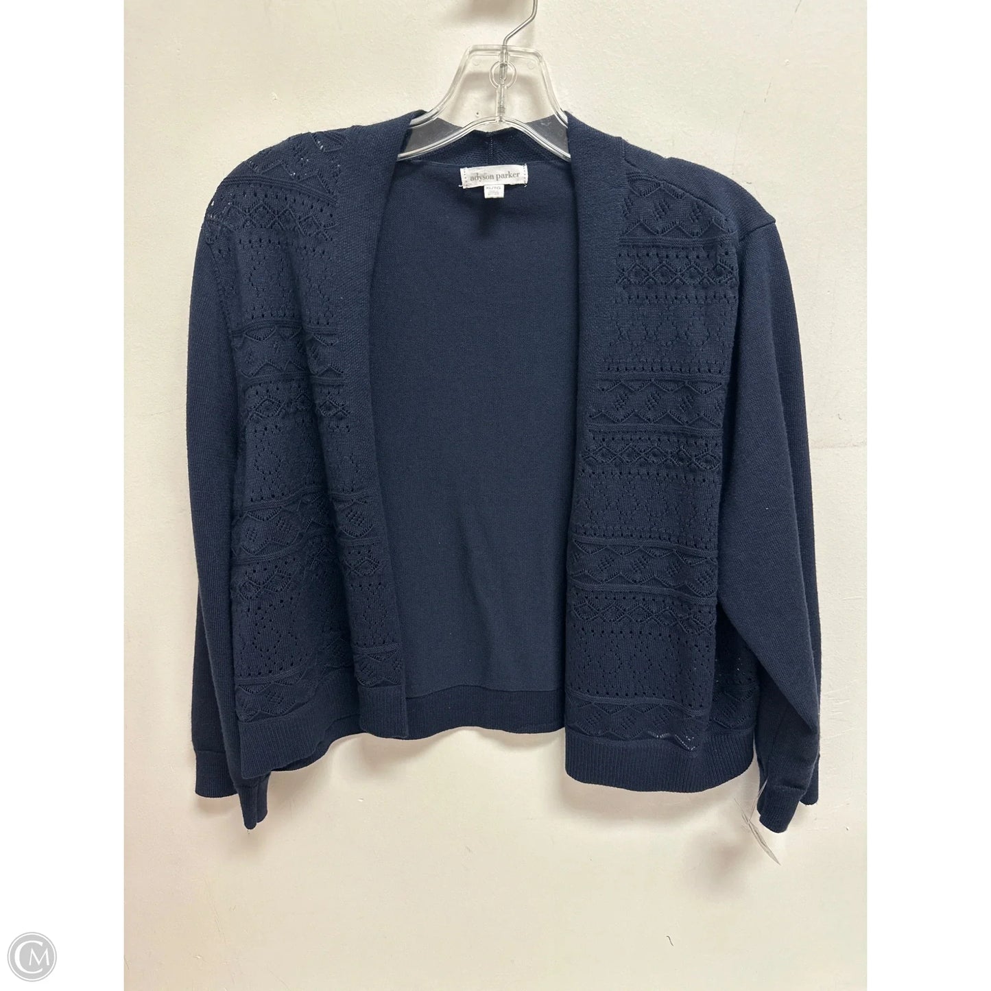 Sweater Cardigan By Adyson Parker In Navy, Size: Xl