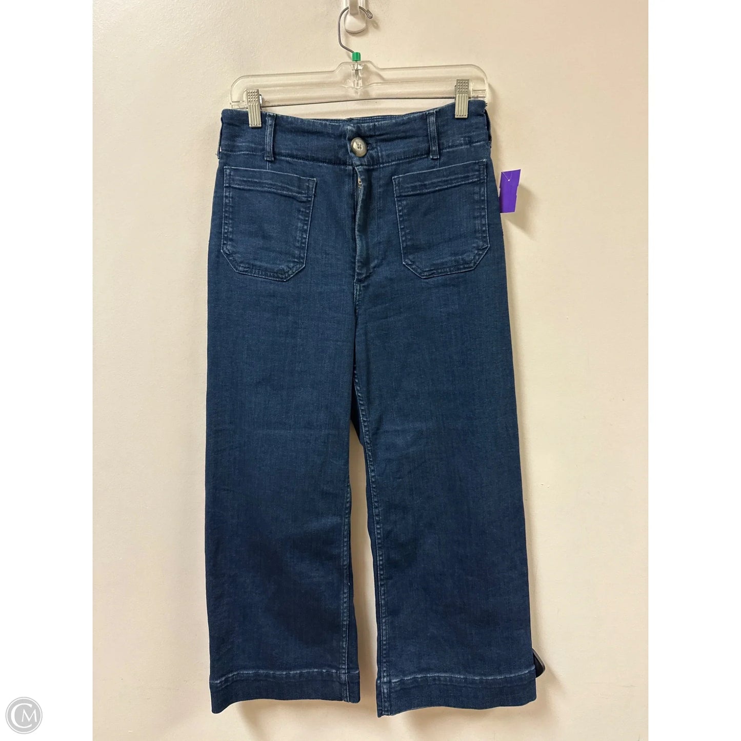 Jeans Wide Leg By Maeve In Blue Denim, Size: 8p
