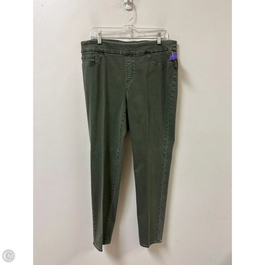 Jeans Skinny By Chicos In Green, Size: 12