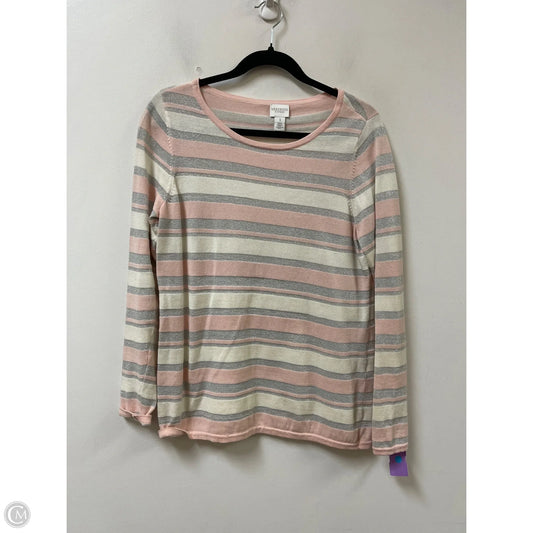Top Long Sleeve By Chicos In Pink, Size: M