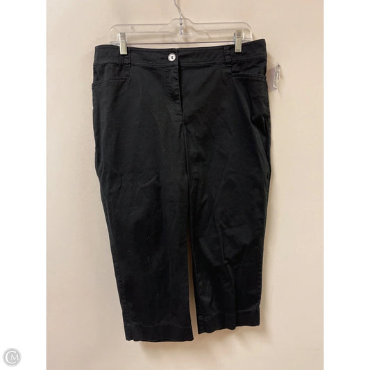 Capris By Chicos In Black, Size: 10
