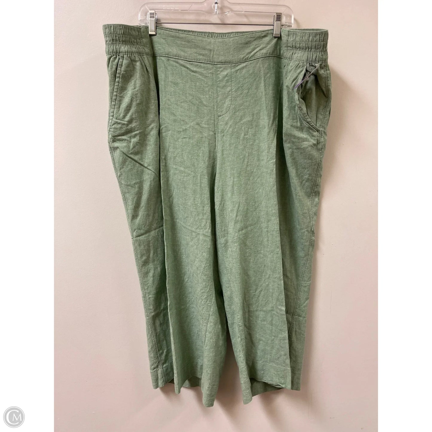 Pants Linen By Lane Bryant In Green, Size: 22