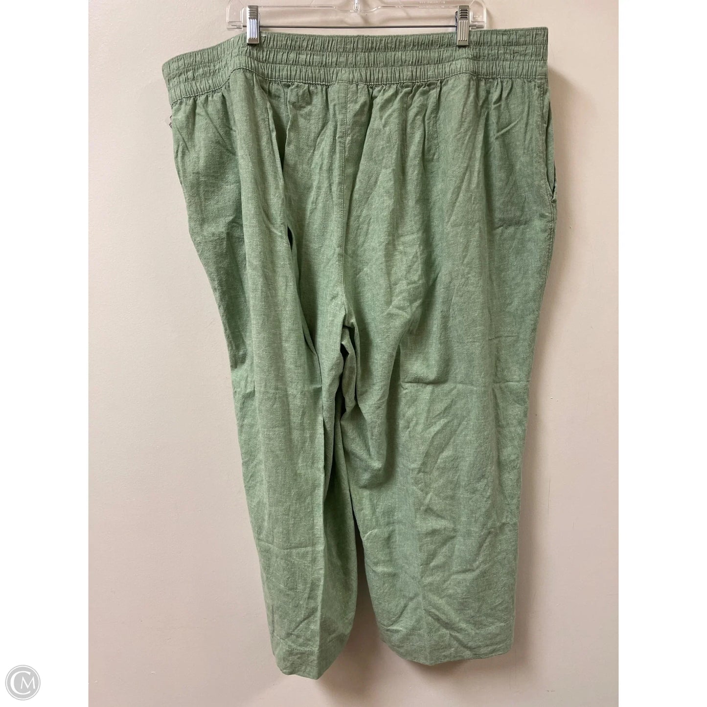 Pants Linen By Lane Bryant In Green, Size: 22