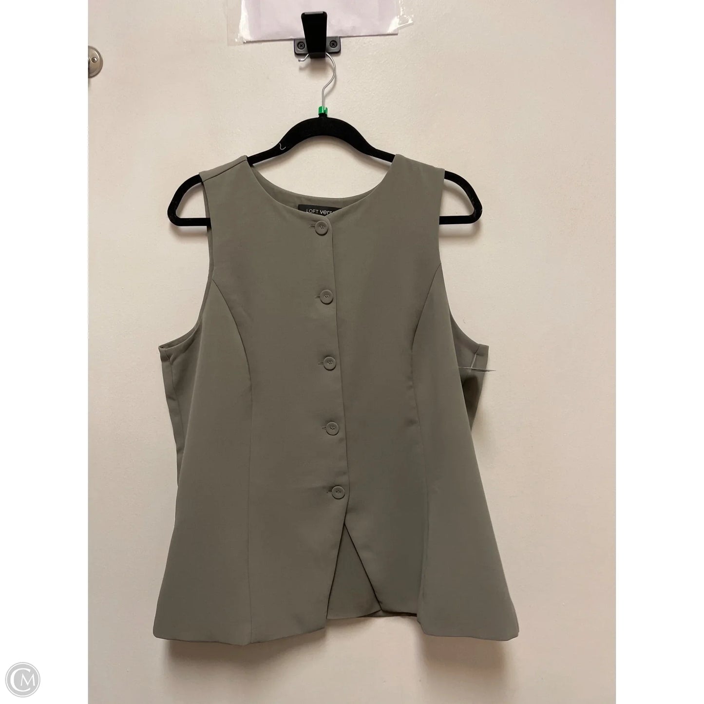 Vest Other By Loft In Green, Size: Xlp