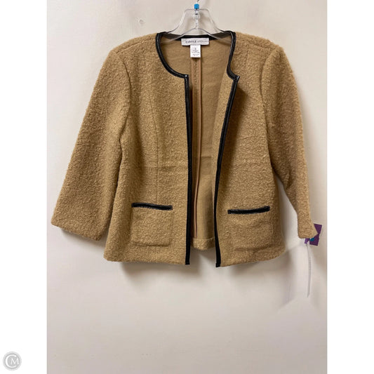 Jacket Faux Fur & Sherpa By Clothes Mentor In Tan, Size: S