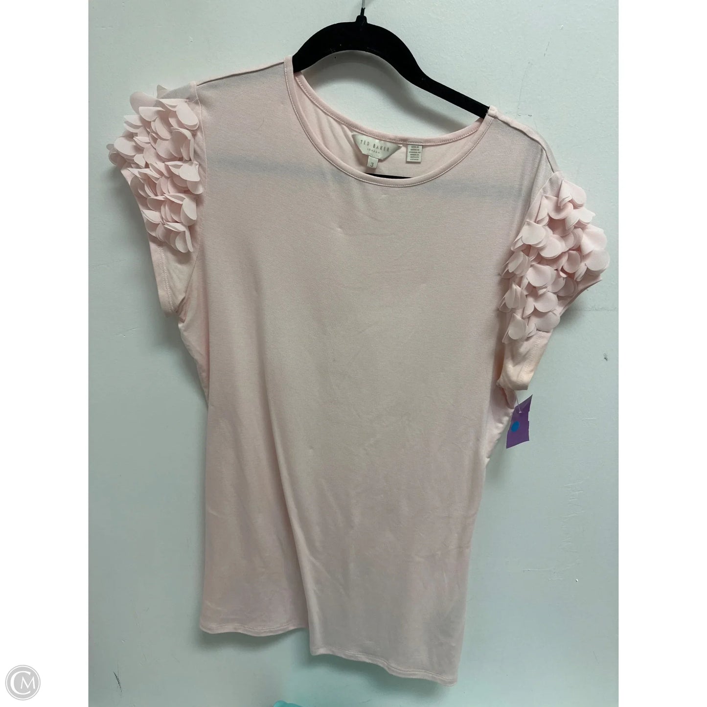 Top Short Sleeve By Ted Baker In Pink, Size: L