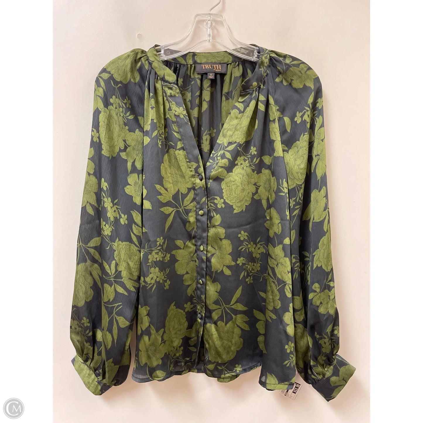 Blouse Long Sleeve By Truth In Green, Size: S