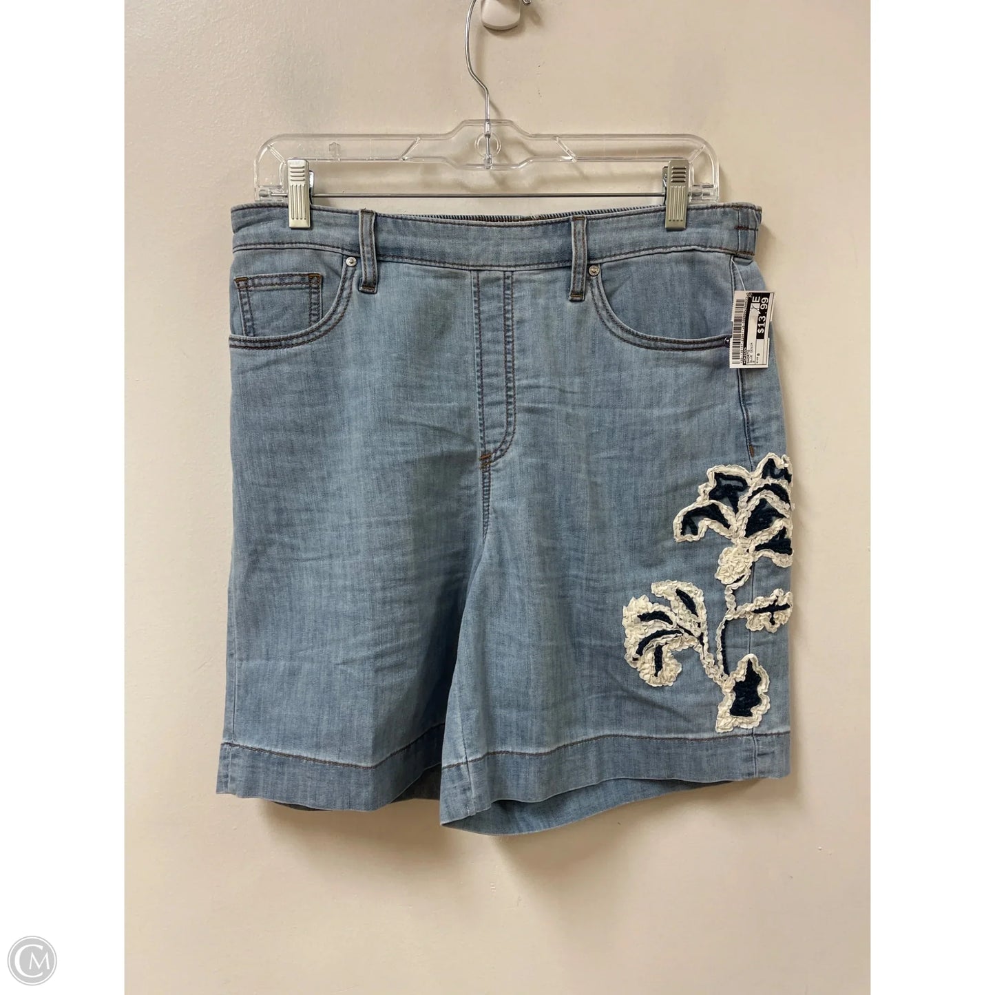 Shorts By Chicos In Blue Denim, Size: 8