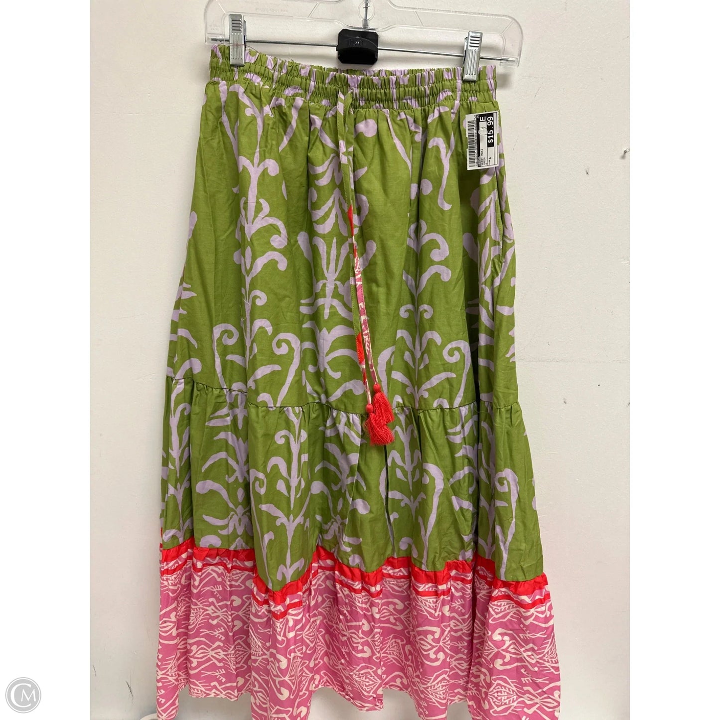 Skirt Maxi By Easel In Green, Size: 6