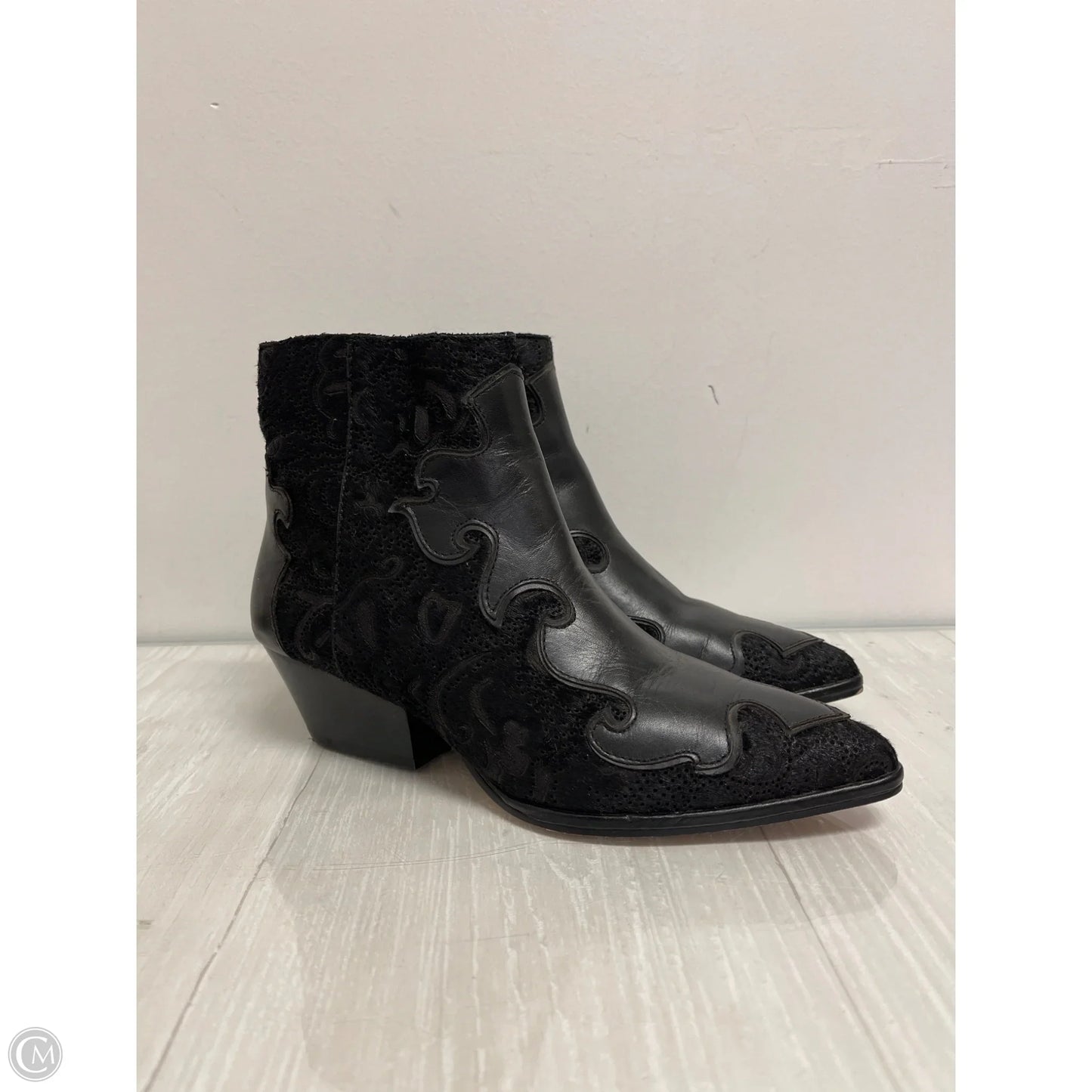 Boots Western By Louise Et Cie In Black, Size: 8.5