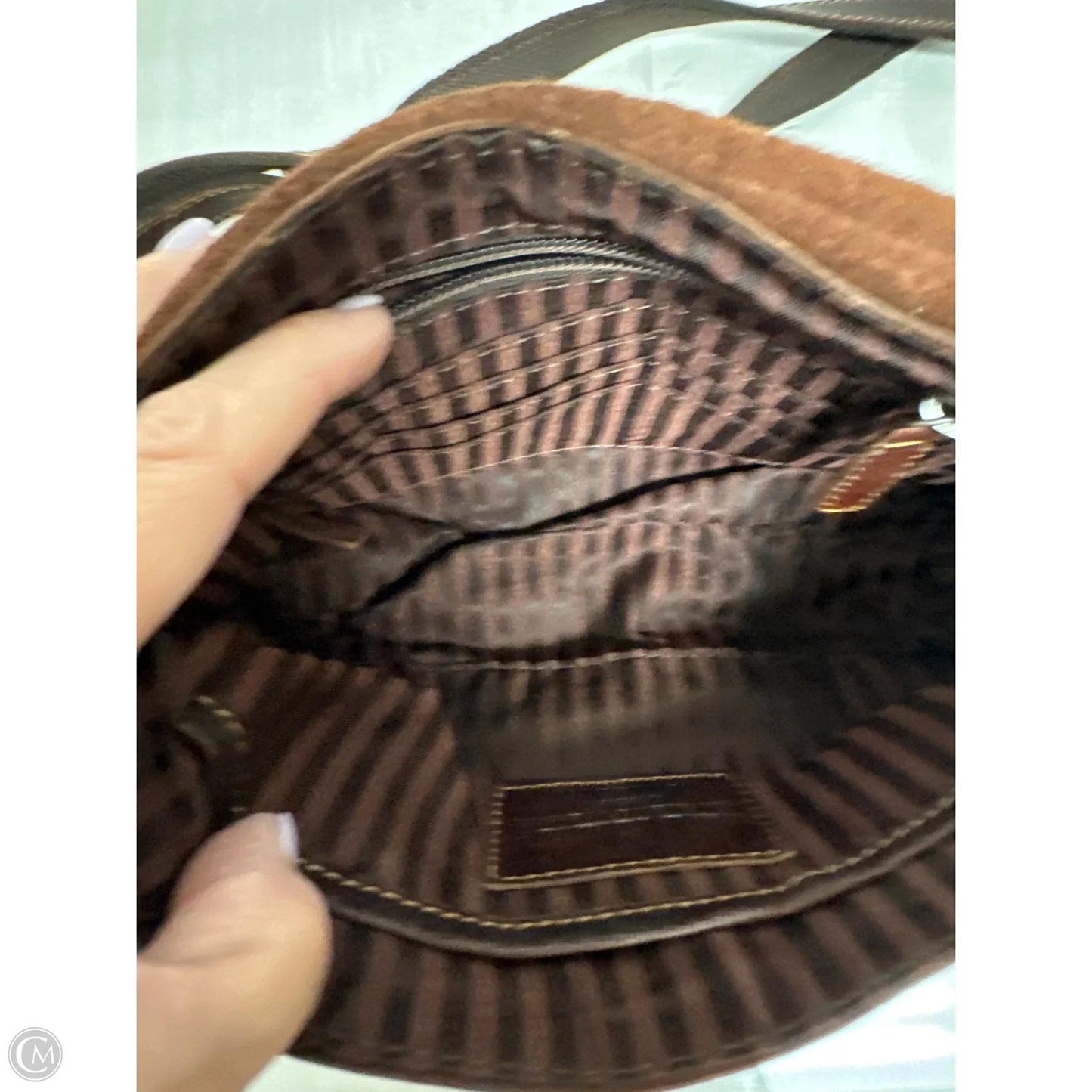Crossbody Leather By Cma, Size: Medium