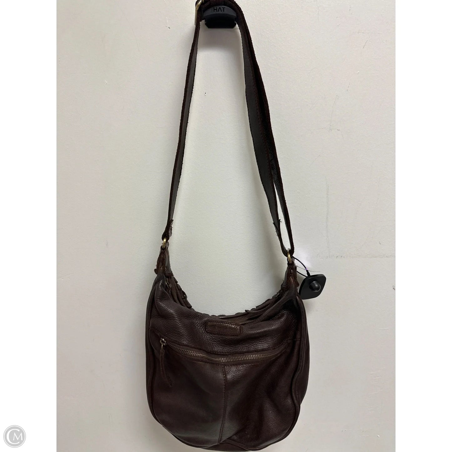 Handbag Leather By Cmc, Size: Medium