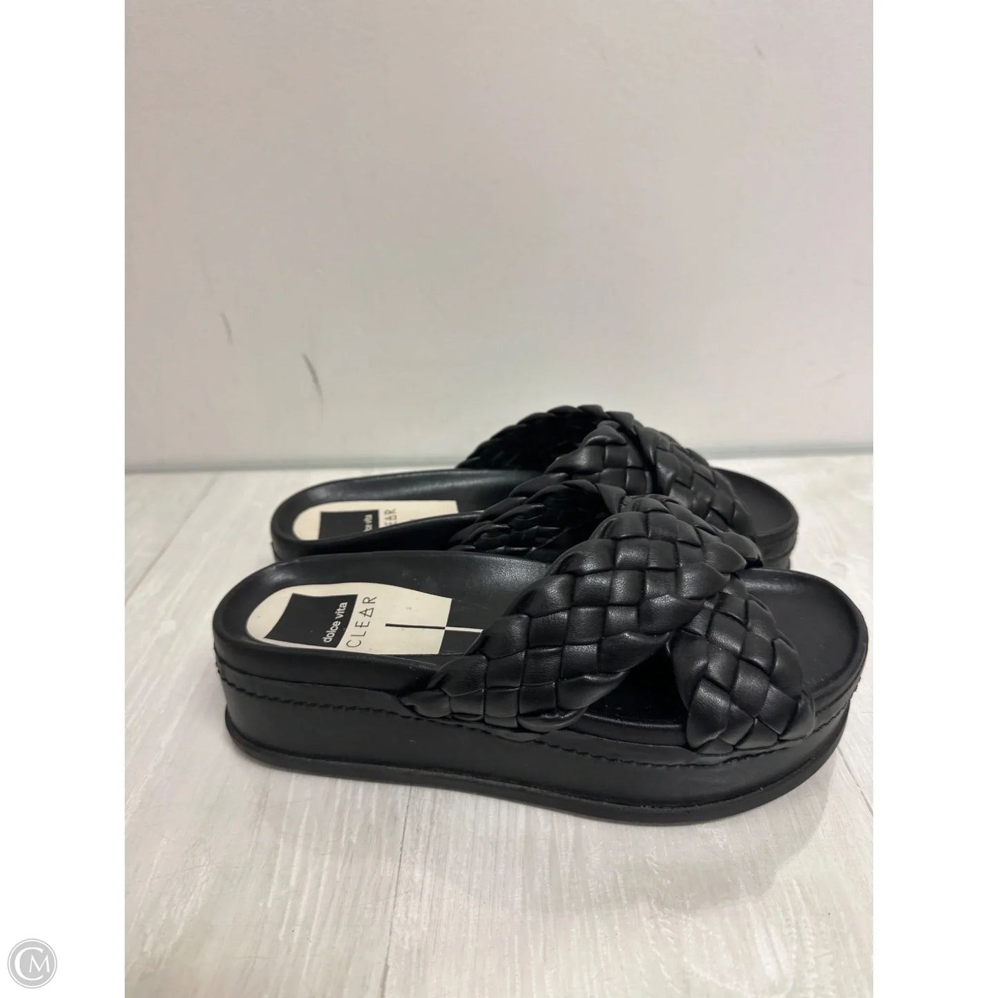 Sandals Heels Platform By Dolce Vita In Black, Size: 8.5