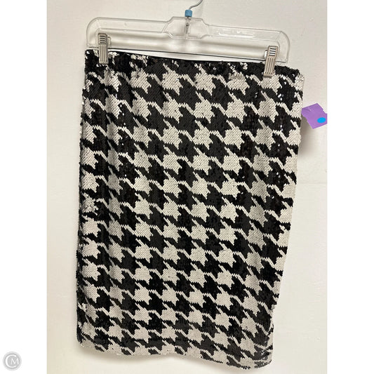 Skirt Midi By Ann Taylor In Black & White, Size: 6p