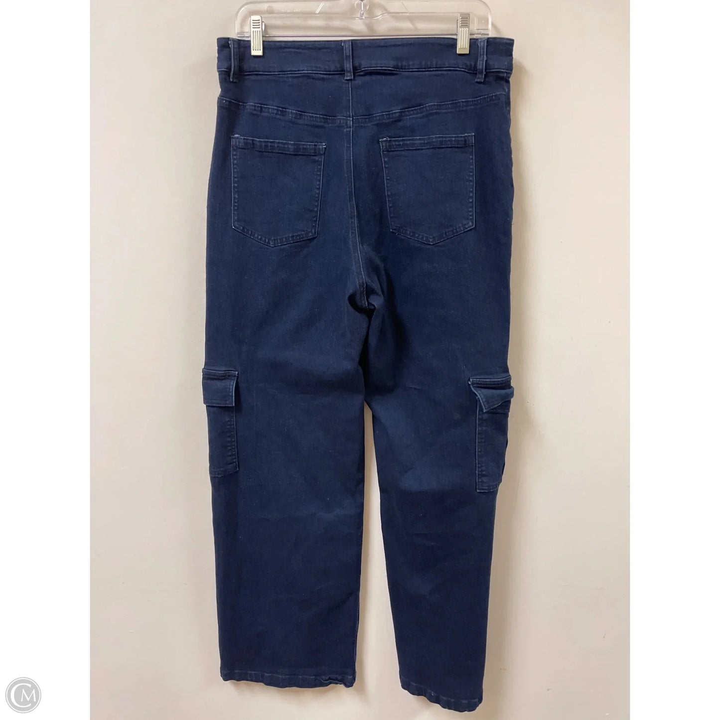 Jeans Wide Leg By Greylin In Blue Denim, Size: 12