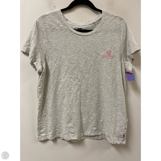 Top Short Sleeve By Levis In Grey, Size: Xl