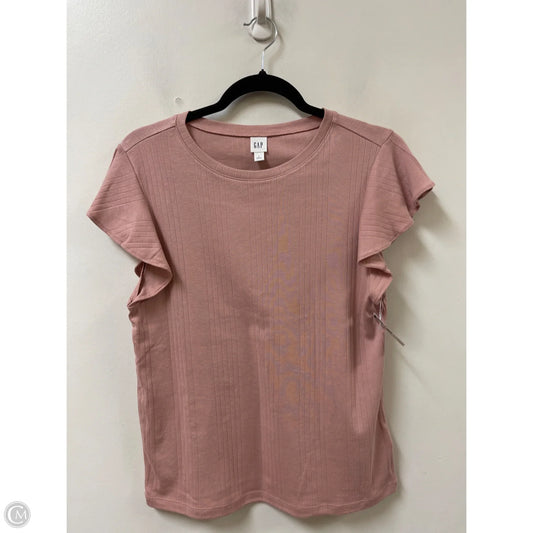 Top Short Sleeve By Gap In Pink, Size: L