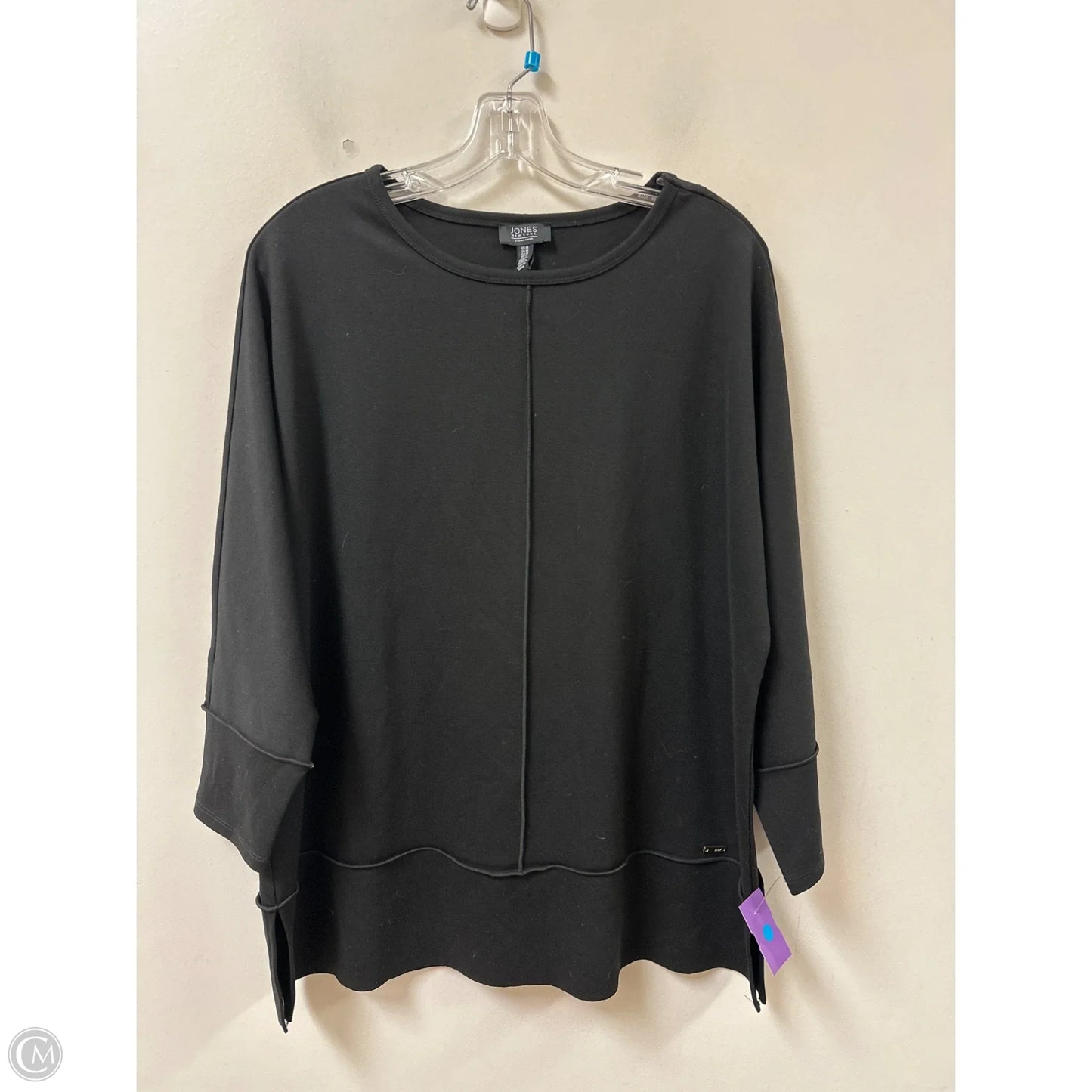 Top Long Sleeve By Jones New York In Black, Size: M