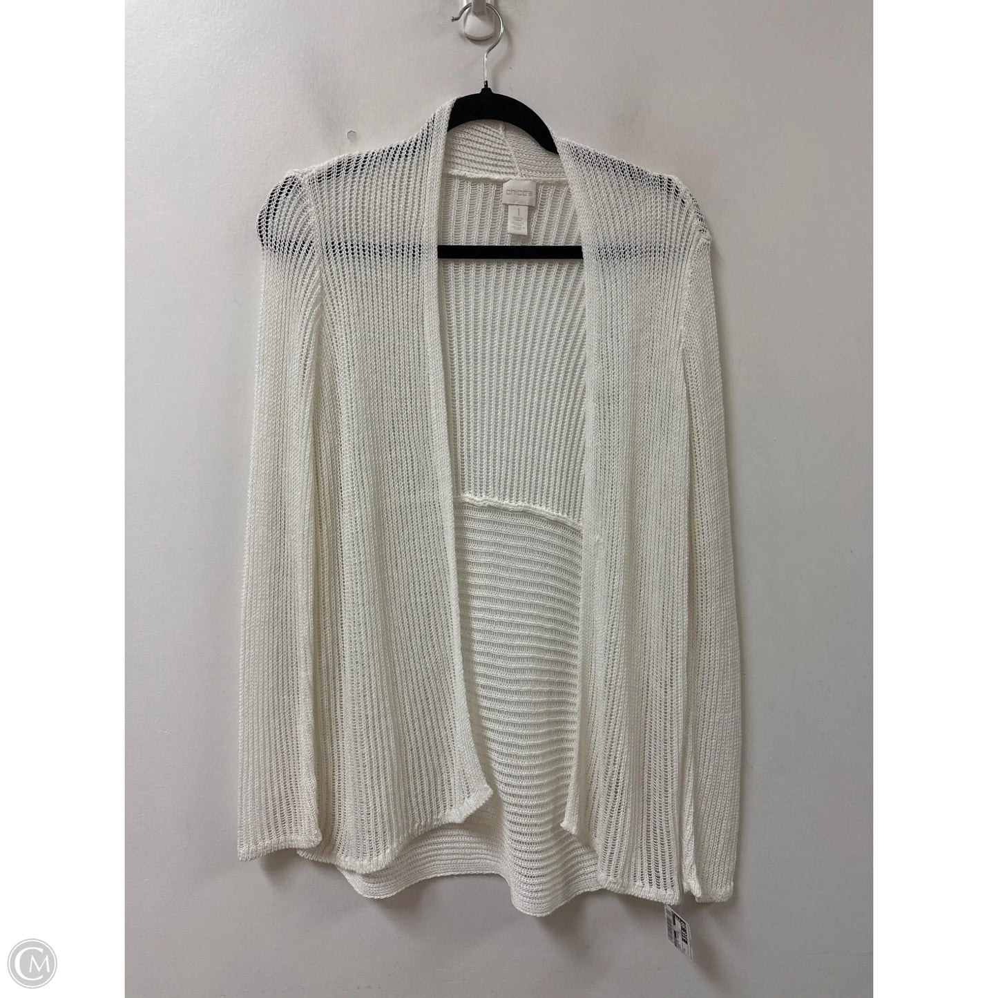 Sweater Cardigan By Chicos In Cream, Size: M