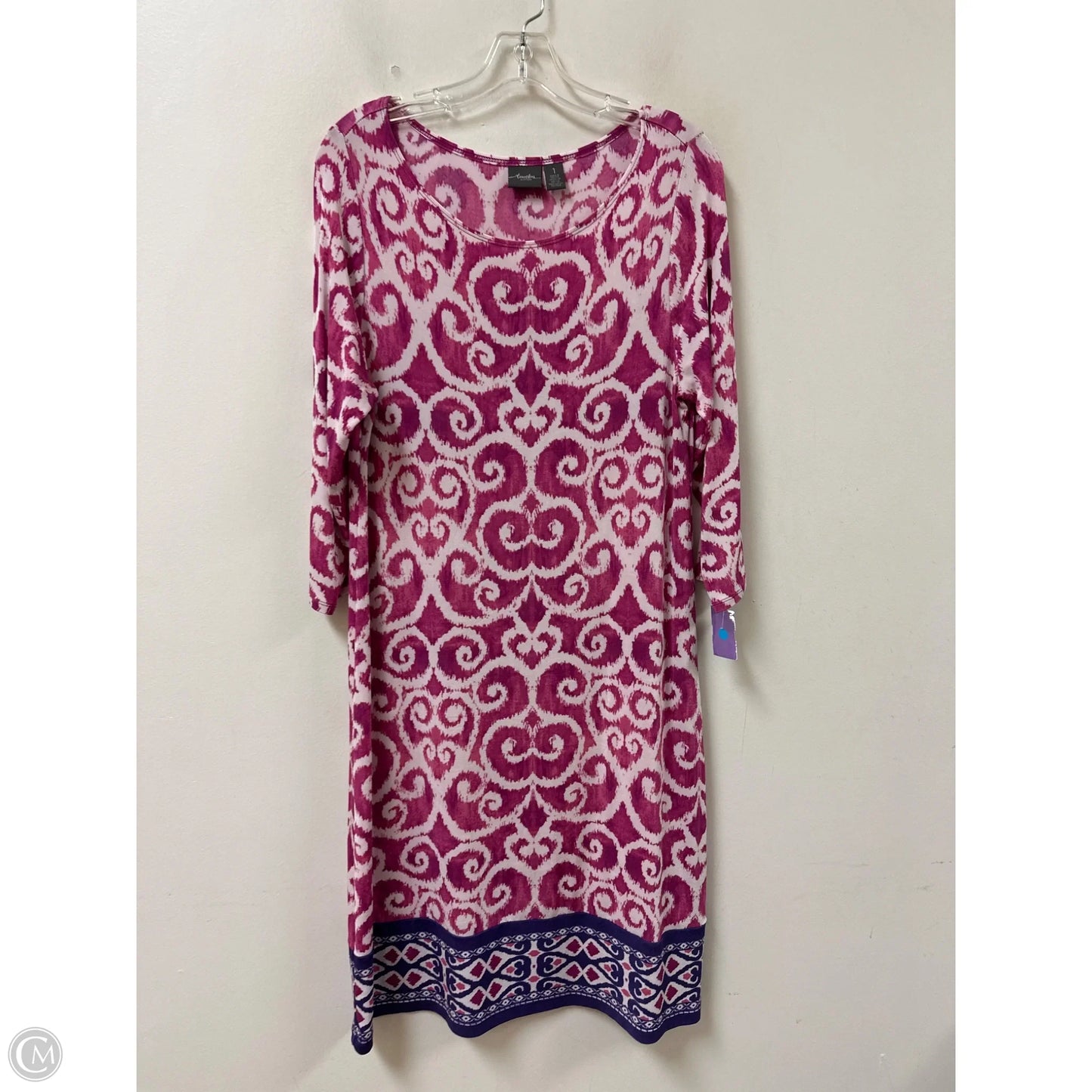 Dress Casual Midi By Chicos In Purple, Size: M