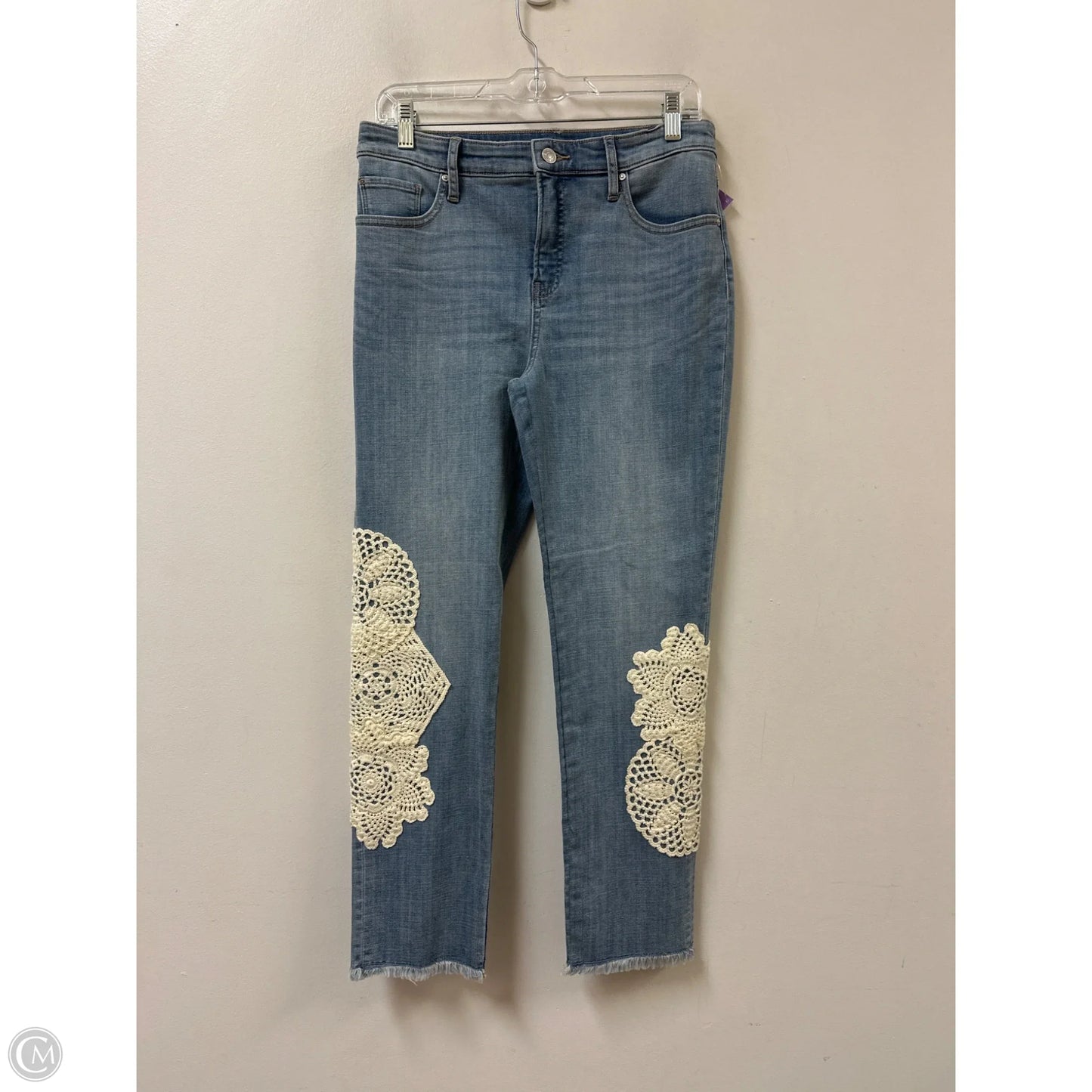 Jeans Skinny By Chicos In Blue Denim, Size: 6