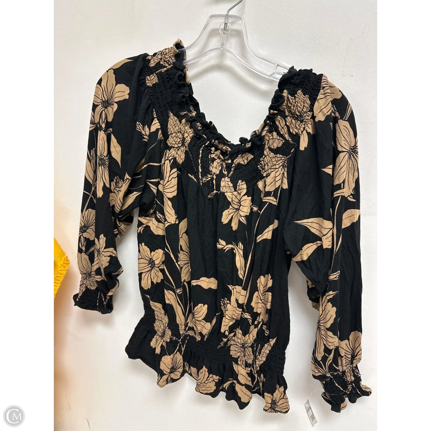 Top Long Sleeve By Lauren By Ralph Lauren In Black, Size: M