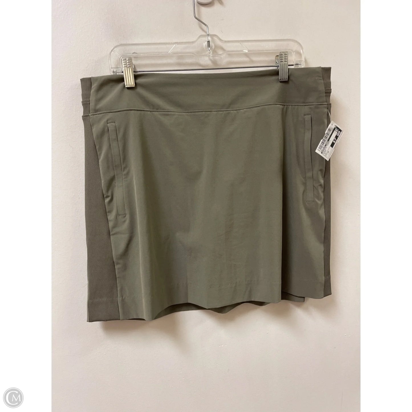 Athletic Shorts By Members Mark In Green, Size: 12