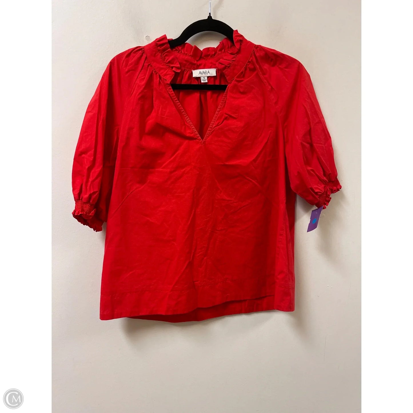 Top Short Sleeve By Clothes Mentor In Red, Size: S