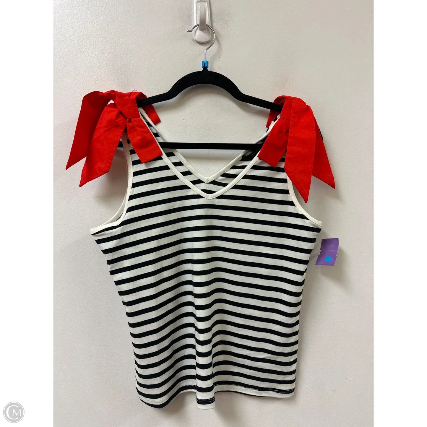 Top Sleeveless By Marc New York In Striped Pattern, Size: M
