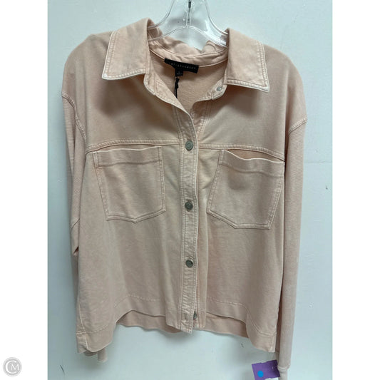 Blouse Long Sleeve By Jane And Delancey In Pink, Size: L