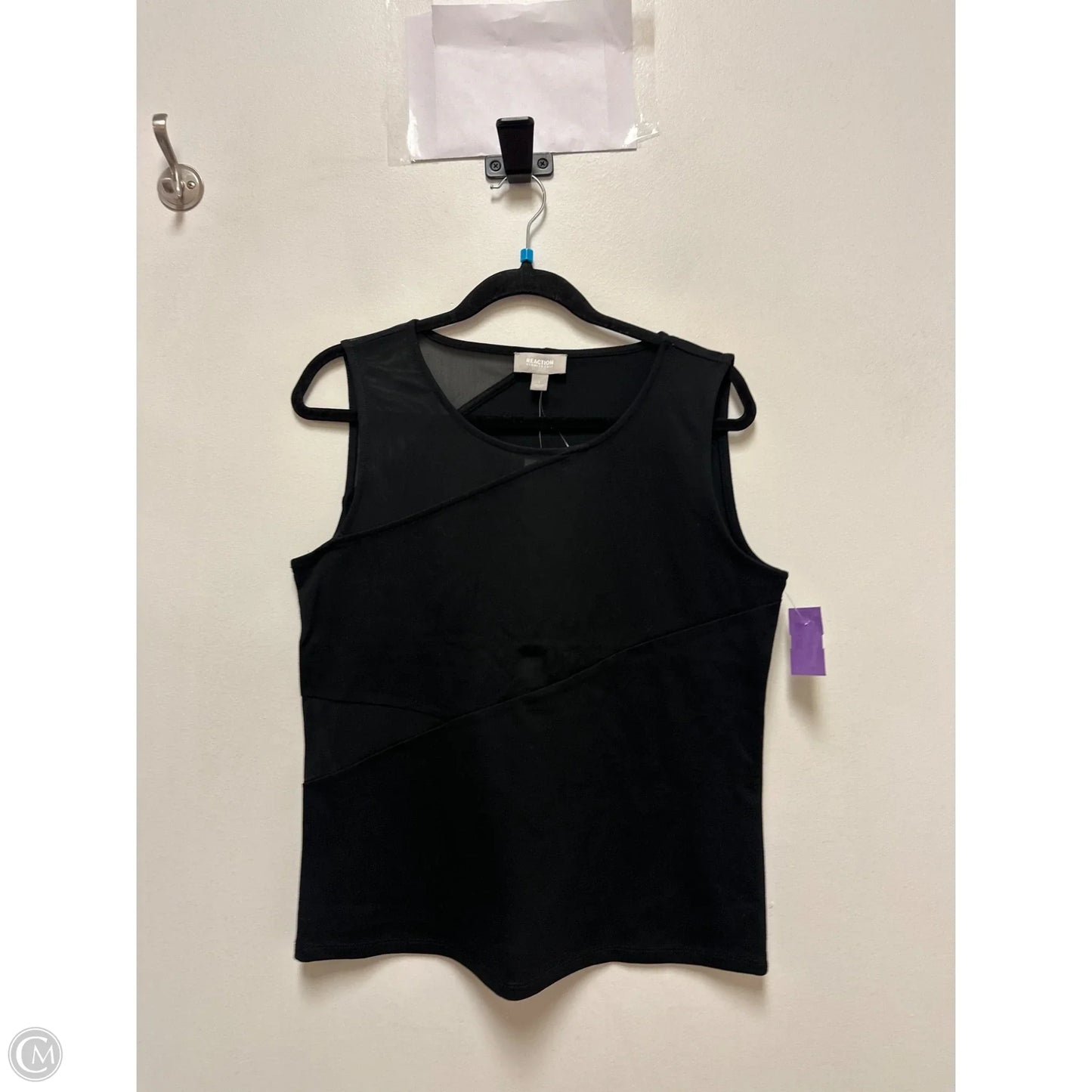 Top Sleeveless By Kenneth Cole Reaction In Black, Size: L