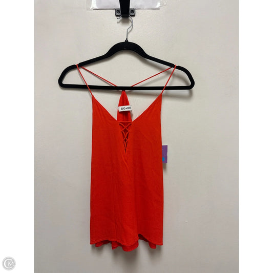 Top Sleeveless By Do + Be In Orange, Size: S