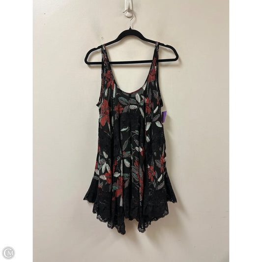 Tunic Sleeveless By Free People In Black & Red, Size: M