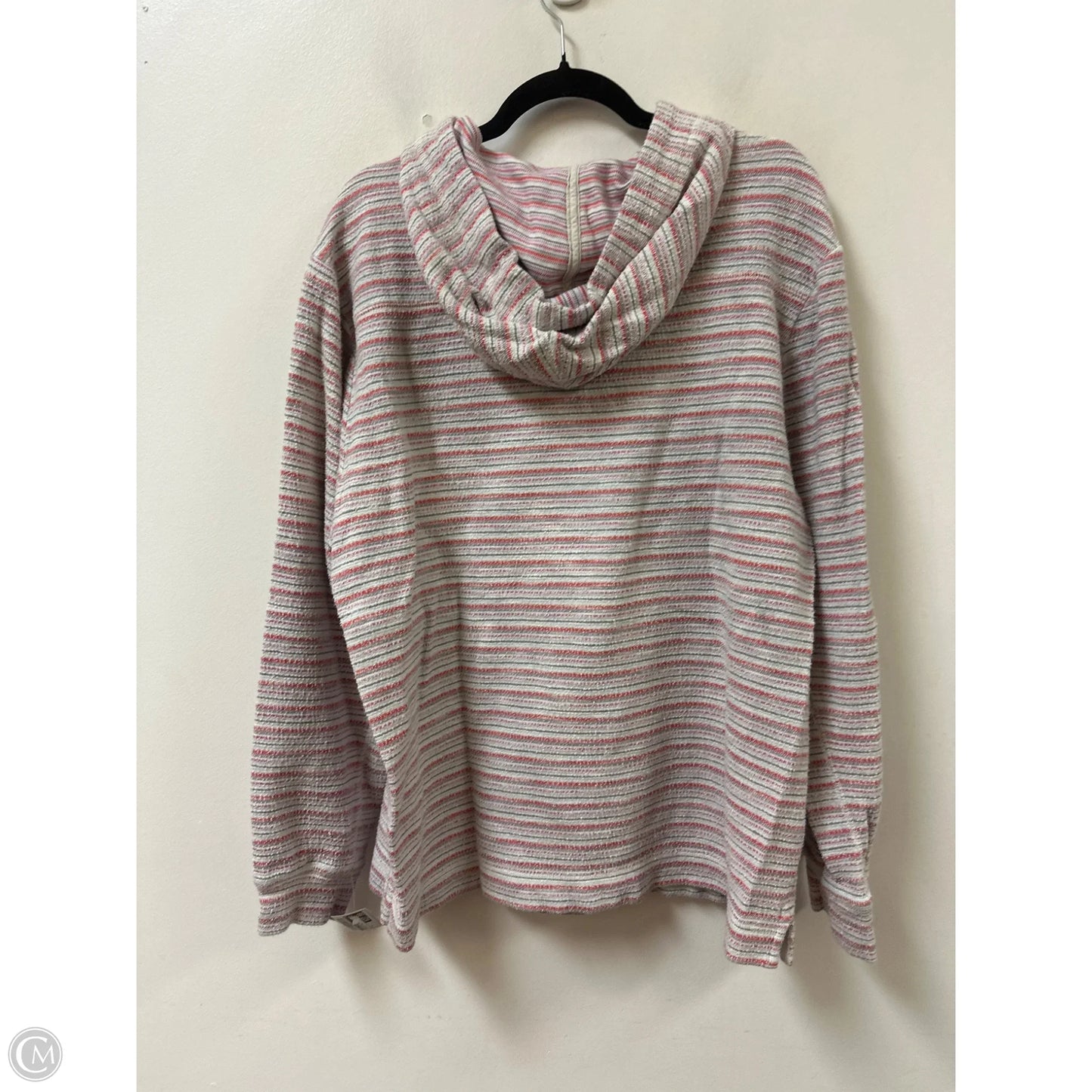 Sweatshirt Hoodie By Tommy Bahama In Orange & Pink, Size: L